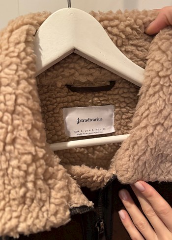 Zara Kahverengi Süet Kemerli Kadın Ceket - Görsel 4