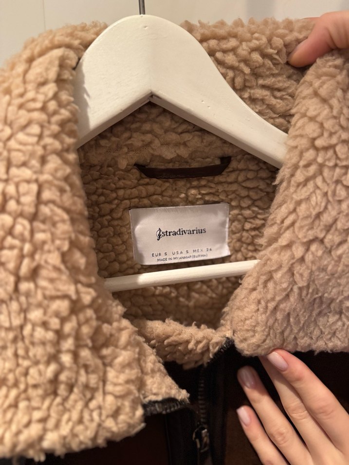 Zara Kahverengi Süet Kemerli Kadın Ceket - Görsel 4