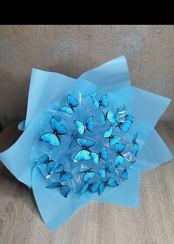 MAVİ KELEBEK BUKETİ