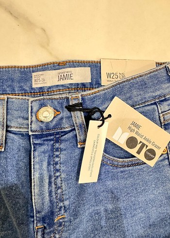 Kadın Lacivert Denim Regular Fit Pantolon - Görsel 4