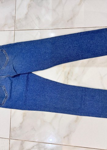 Kadın Lacivert Denim Regular Fit Pantolon - Görsel 3