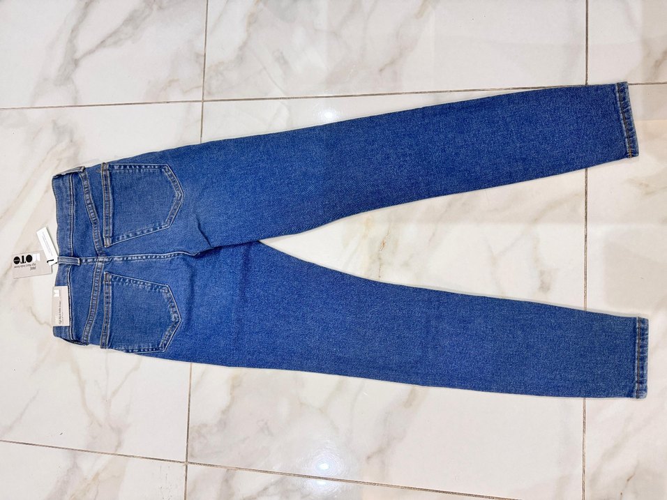 Kadın Lacivert Denim Regular Fit Pantolon - Görsel 3