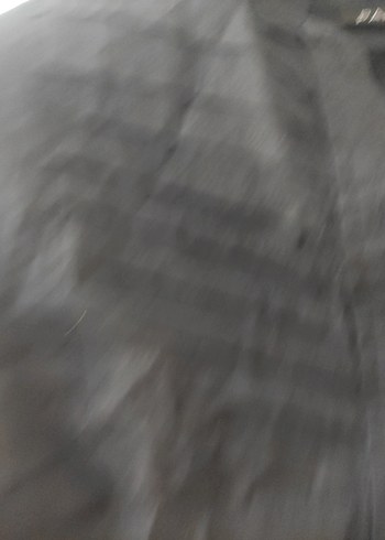 Parantez Düğmeli Siyah Keten Uzun Kollu Kadın Gömlek