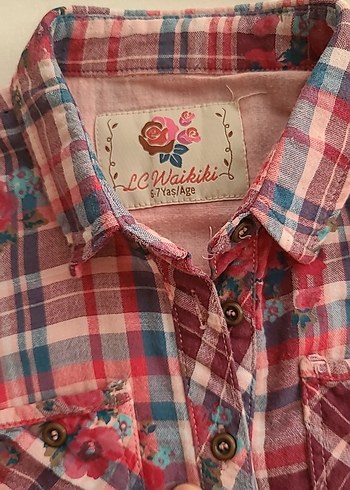 Renkli Düğmeli Çocuk Gömlek - Görsel 3