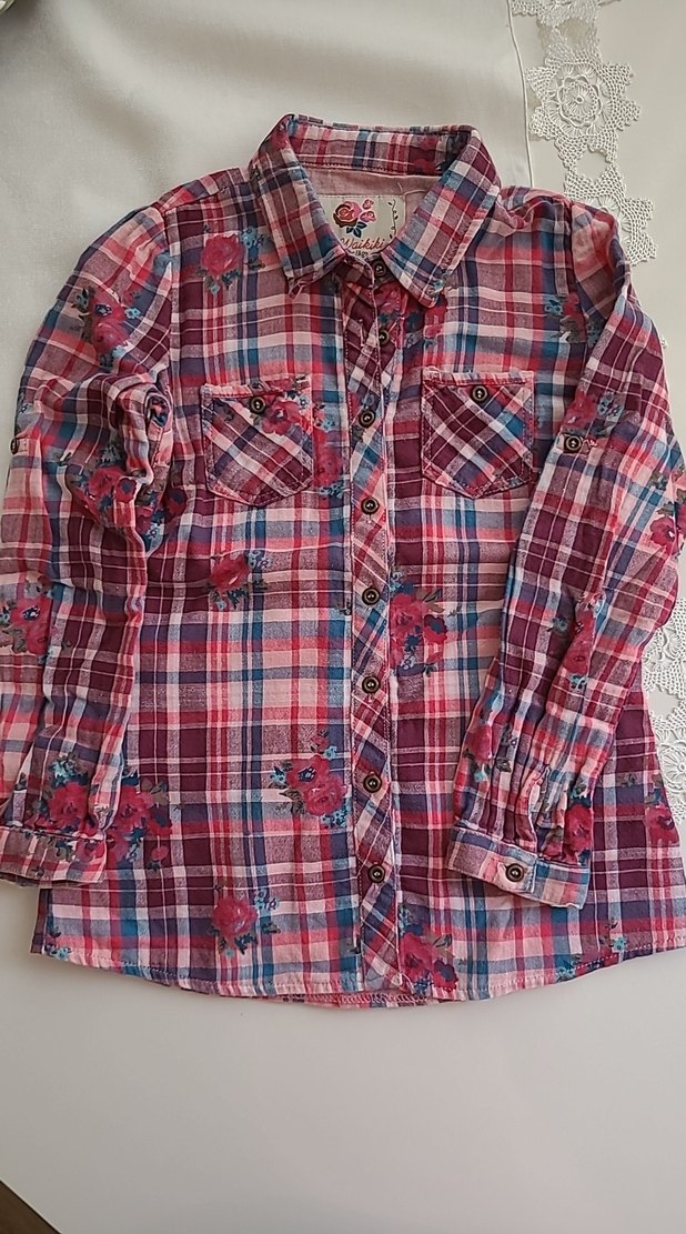 Renkli Düğmeli Çocuk Gömlek - Görsel 2