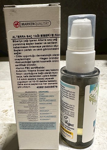 Alterra Bio Argan ve Biberiye Saç Yağları - Görsel 2