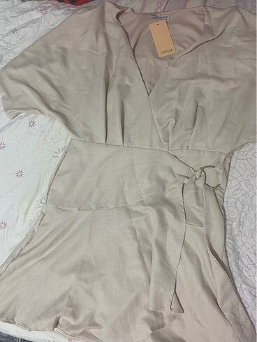 Zara Krem elbise