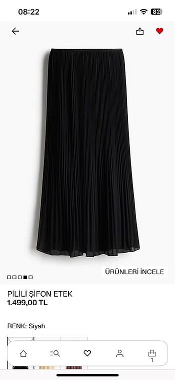 H&m uzun etek