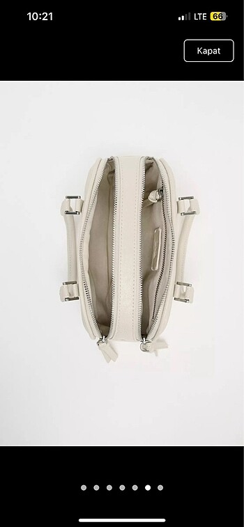 Zara krem çanta - Görsel 3