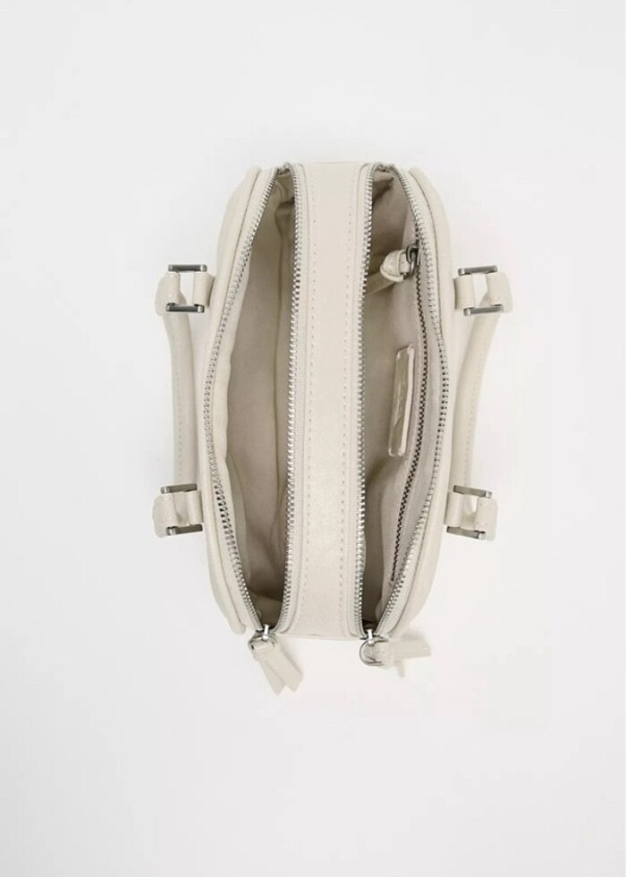 Zara krem çanta - Görsel 3