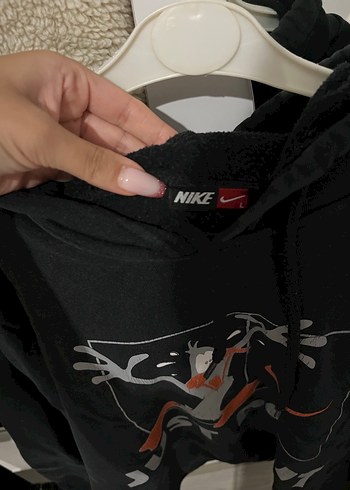 l Beden Siyah Baskılı Oversize Sweatshirt
