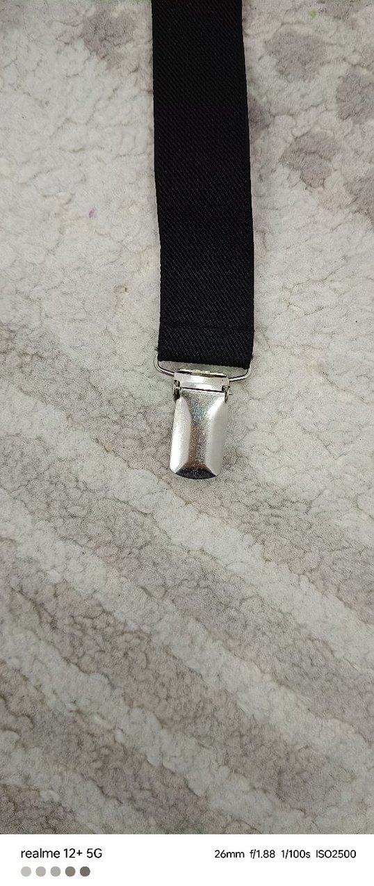 Siyah Gotik Tokalı Askı - Görsel 3