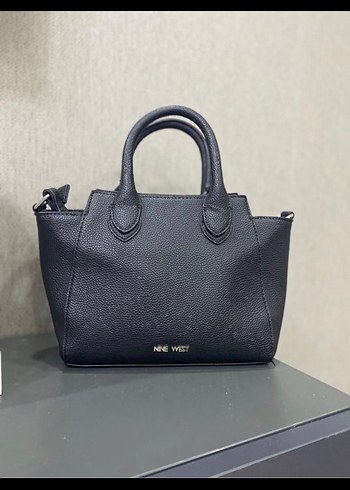 Nine West Siyah Deri Kadın Çanta - Modern Klasik