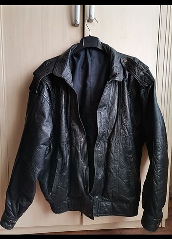 Vintage Orijinal Bomber Deri Ceket