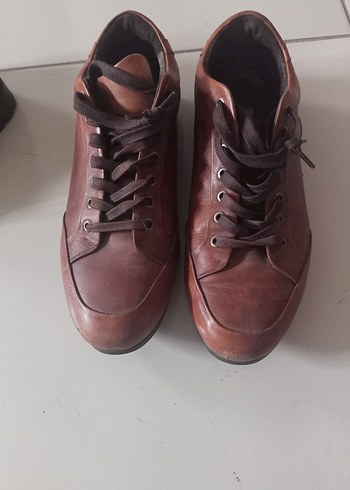 Kahverengi Deri Erkek Klasik Ayakkabı - Görsel 4