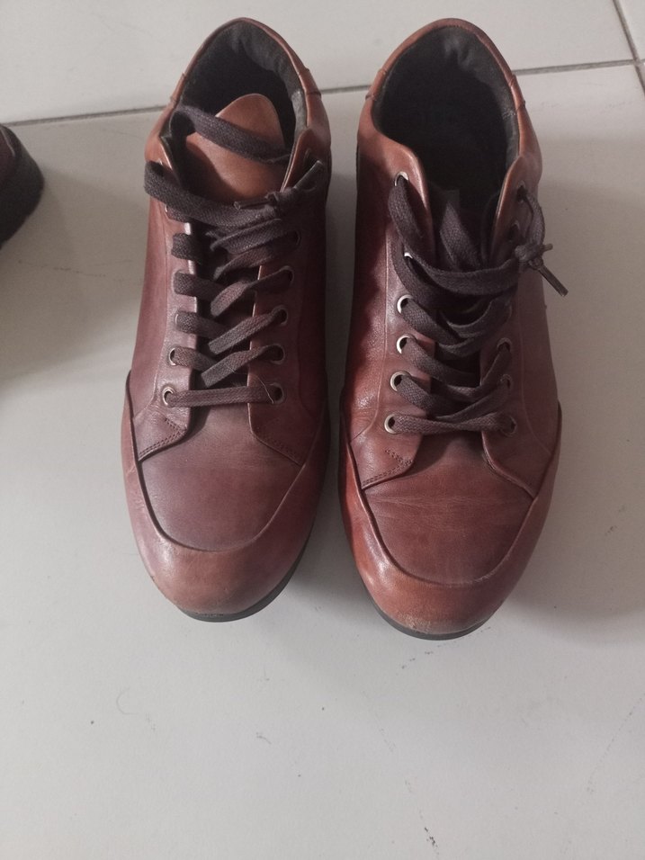 Kahverengi Deri Erkek Klasik Ayakkabı - Görsel 4