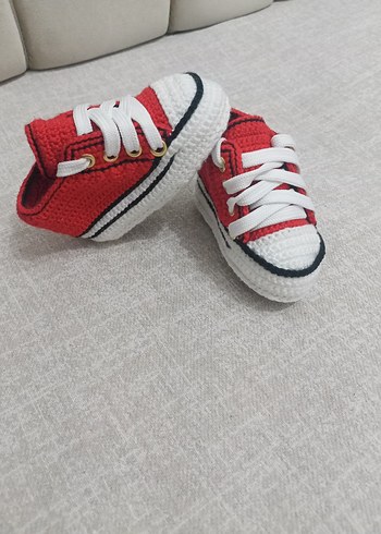 Kırmızı Örgü Erkek Çocuk Spor Ayakkabı - Görsel 3