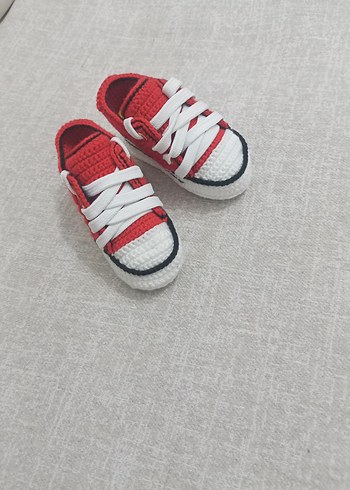 Kırmızı Örgü Erkek Çocuk Spor Ayakkabı - Görsel 4