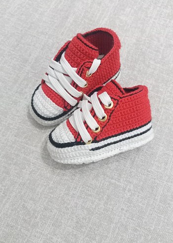 Kırmızı Örgü Erkek Çocuk Spor Ayakkabı - Görsel 2