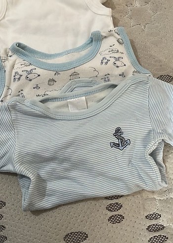 Bebek Kolsuz Beyaz Body Seti - Görsel 3