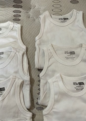 Bebek Kolsuz Beyaz Body Seti - Görsel 2