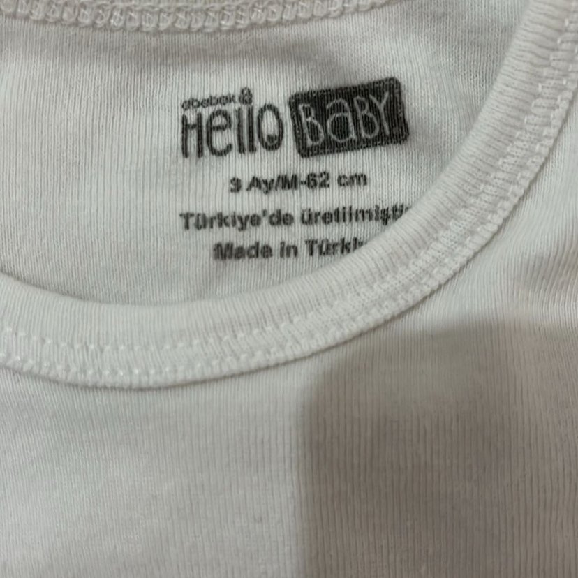 Bebek Kolsuz Beyaz Body Seti - Görsel 4