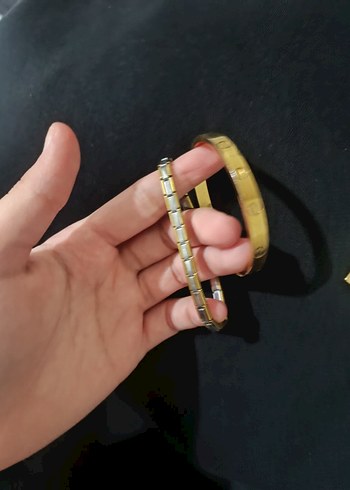 Altın Zincir Detaylı Bohem Kadın Takı Seti Çelik - Görsel 4