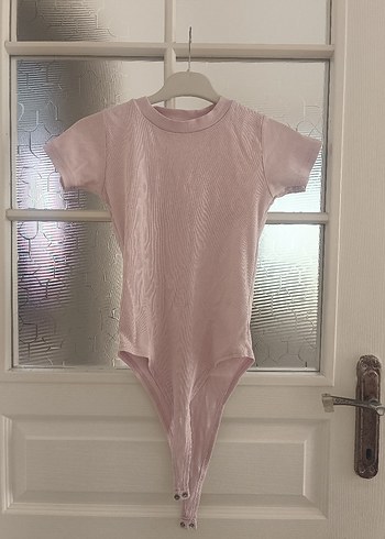Trendyol & Milla Kısa Kollu Pembe Body Standart beden