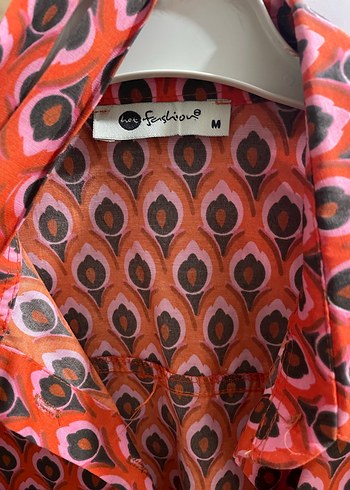 Zara Retro Desenli Kırmızı Hamile Bluzu