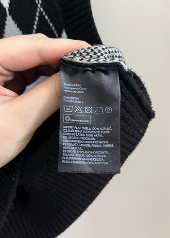 H&m Desenli Yünlü Kadın Süveter - Görsel 5