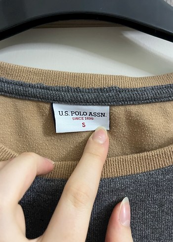 USPA Baskılı Uzun Kollu Erkek Sweatshirt - Görsel 2