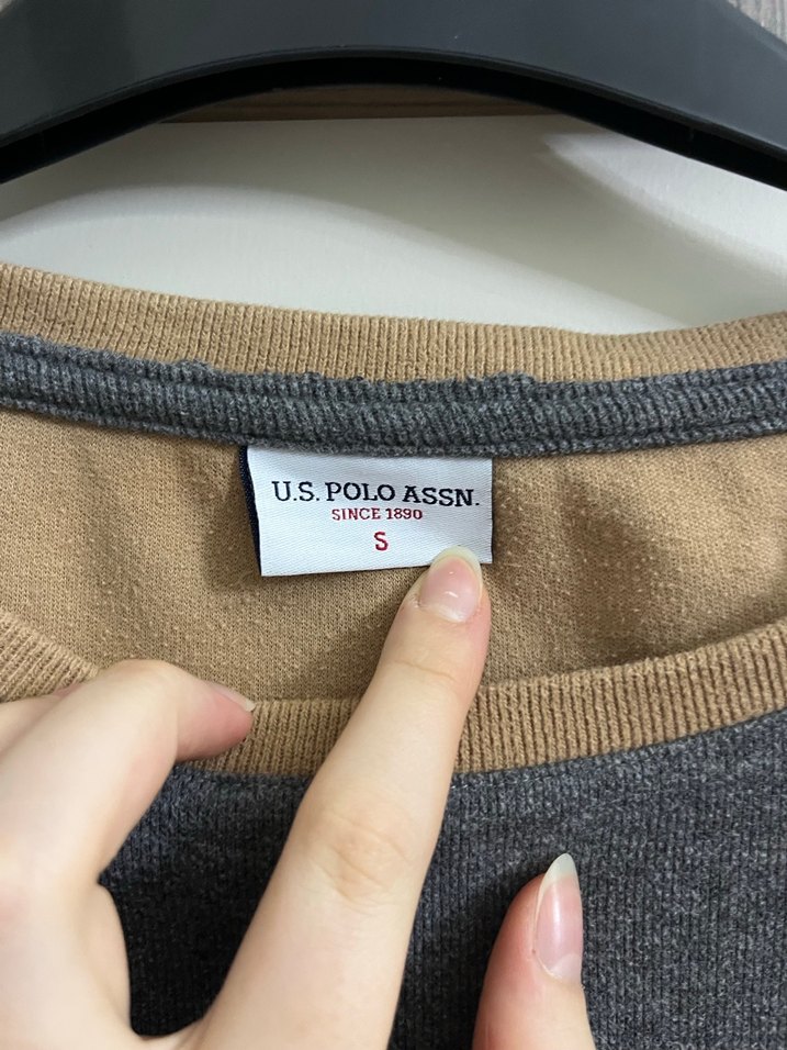 USPA Baskılı Uzun Kollu Erkek Sweatshirt - Görsel 2
