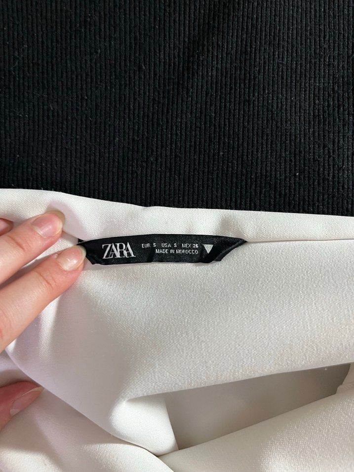 Zara Beyaz Crop - Görsel 3