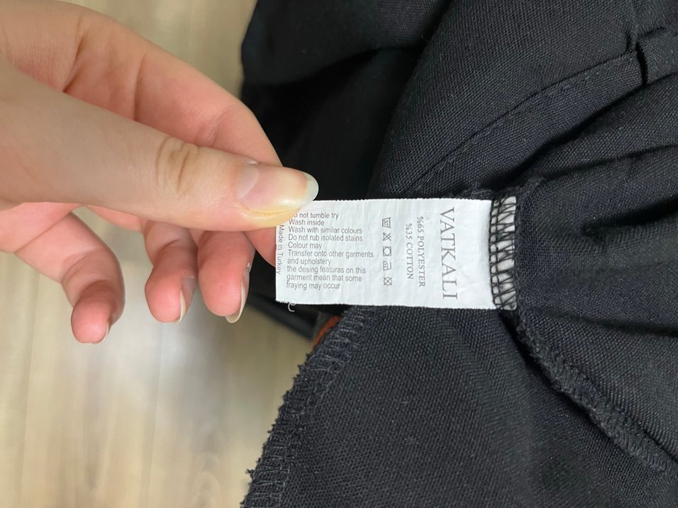 Vatkan Çapraz Dügmeli Kumaş Pantolon - Görsel 5