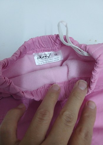 LC Waikiki Nakışlı Pembe Kız Çocuk Bol Kesim Pantolon