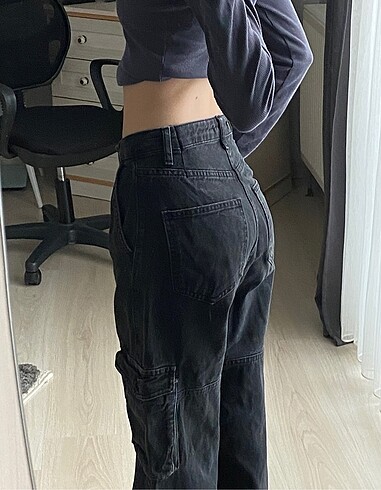 Defacto siyah kargo jean