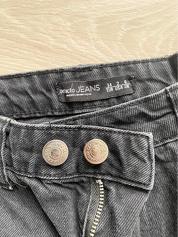 34 Beden siyah Renk siyah kargo jean
