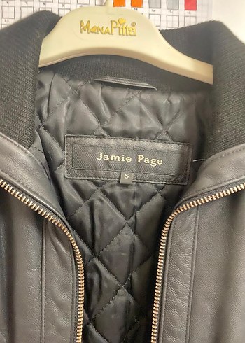 Siyah Deri Kadın Biker Mont - Görsel 2