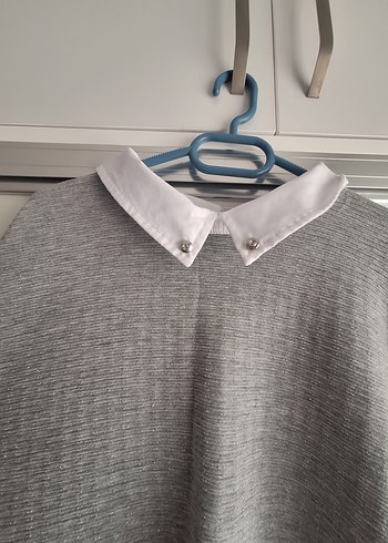 Gri Midi Hamile Triko Kazak - Görsel 2