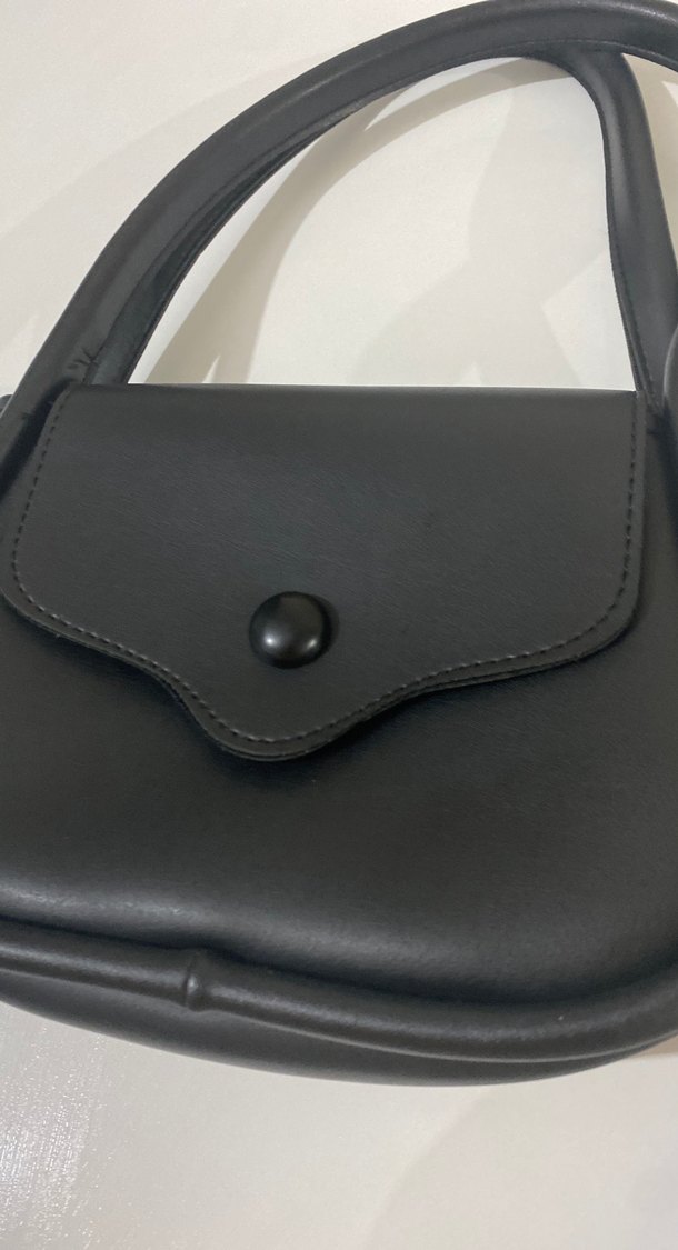 Siyah Deri Kadın Omuz Çantası - Görsel 2