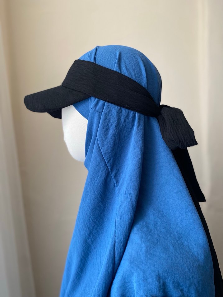 Siyah Şapka Visor bandanalı - Görsel 5