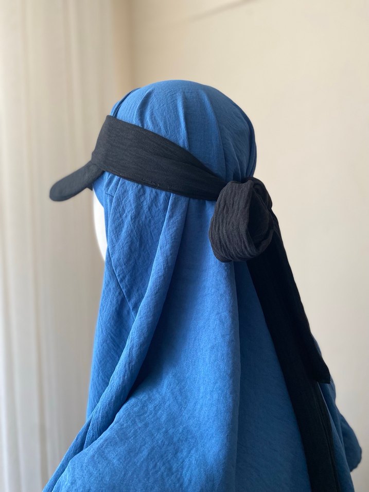 Siyah Şapka Visor bandanalı - Görsel 4