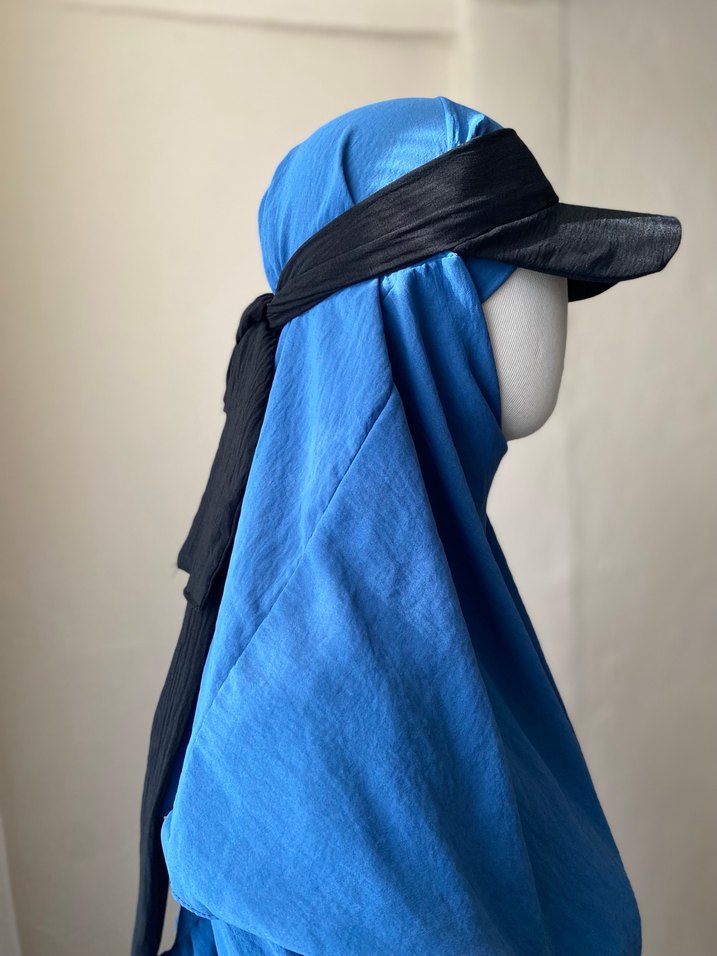 Siyah Şapka Visor bandanalı - Görsel 2