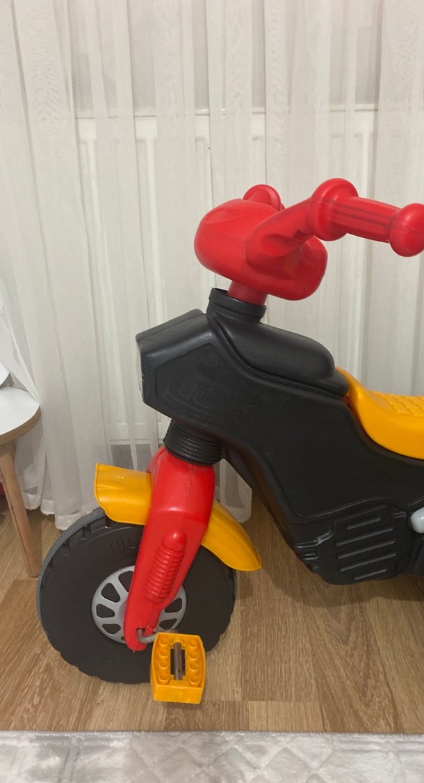 Renkli Sarı Üç Tekerlekli Çocuk Bisikleti - Görsel 4