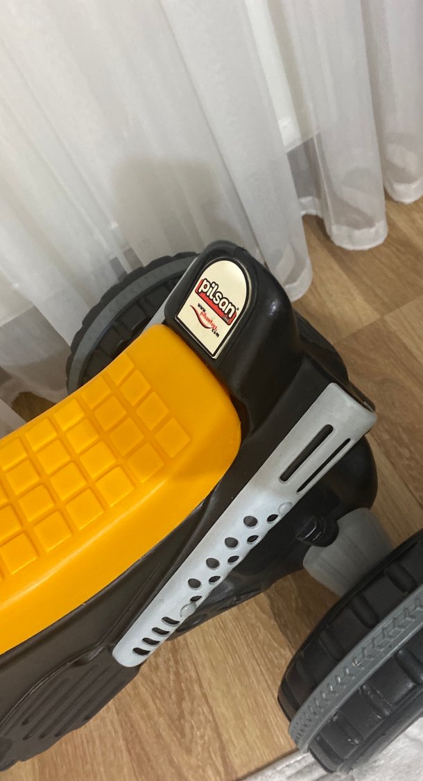 Renkli Sarı Üç Tekerlekli Çocuk Bisikleti - Görsel 2