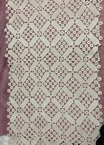 El işi Dantel İşleme masa örtüsü antika - Görsel 7