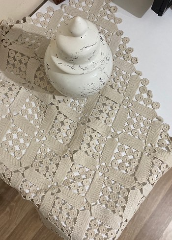 El işi Dantel İşleme masa örtüsü antika - Görsel 11