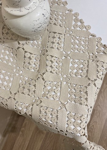 El işi Dantel İşleme masa örtüsü antika - Görsel 10