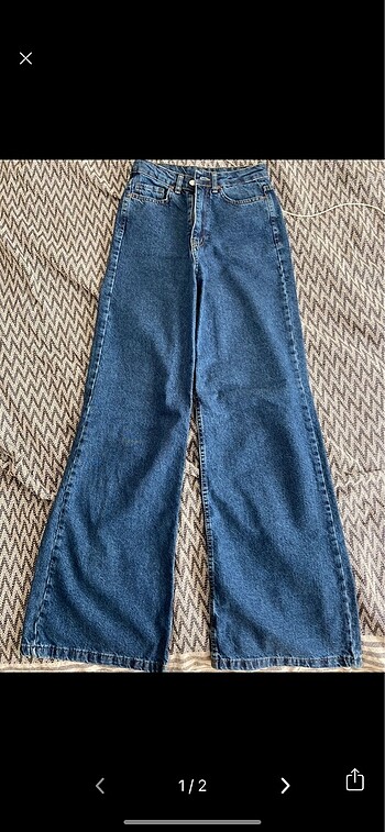 Topshop geniş paça yüksek bel jean
