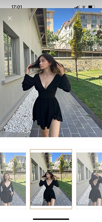 Diğer Siyah mini elbise